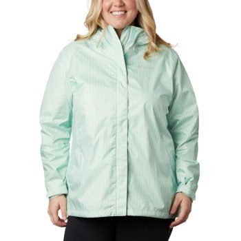 Columbia Ridge Gates Plus Size, Chamarras Verde Menta Rayas Para Mujer | 361047-YDT